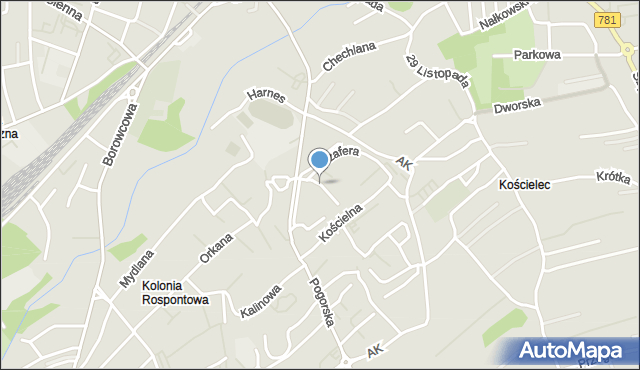 Chrzanów, Puchalskiego Włodzimierza, mapa Chrzanów