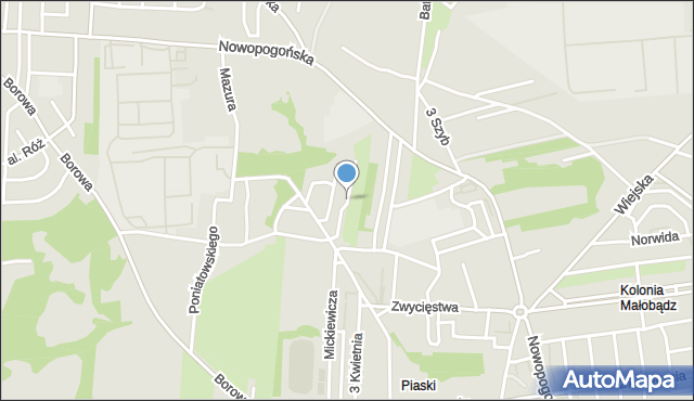 Czeladź, Pułaskiego Kazimierza, gen., mapa Czeladź