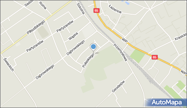 Grajewo, Pułaskiego, mapa Grajewo