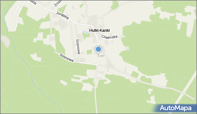 Hutki-Kanki, Pustynna, mapa Hutki-Kanki