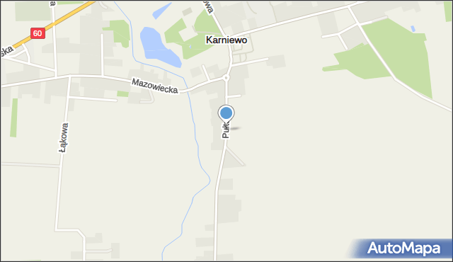Karniewo powiat makowski, Pułtuska, mapa Karniewo powiat makowski