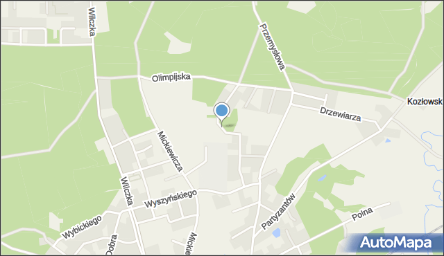 Luzino, Pułaskiego Kazimierza, gen., mapa Luzino