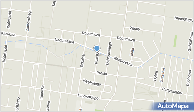 Ożarów Mazowiecki, Pułaskiego Kazimierza, gen., mapa Ożarów Mazowiecki