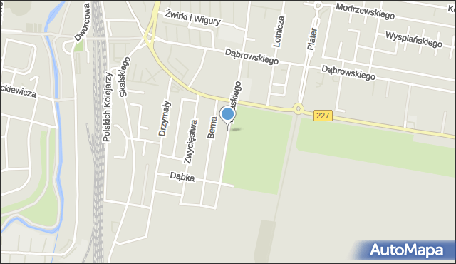 Pruszcz Gdański, Pułaskiego Kazimierza, gen., mapa Pruszcz Gdański