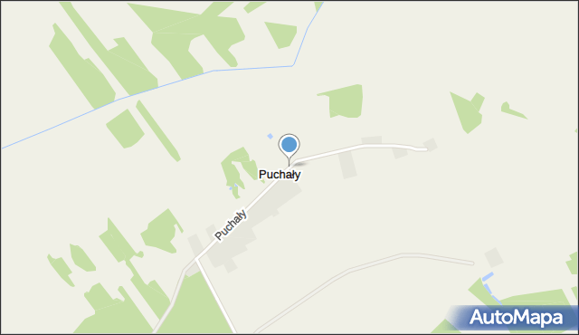 Puchały gmina Troszyn, Puchały, mapa Puchały gmina Troszyn