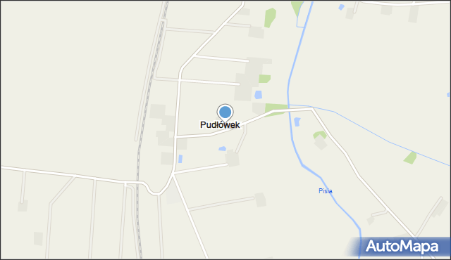 Pudłówek, Pudłówek, mapa Pudłówek