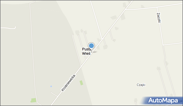Pusta Wieś, Pusta Wieś, mapa Pusta Wieś