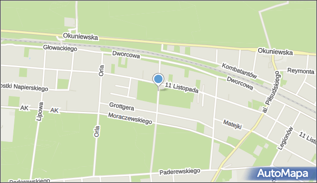 Sulejówek, Puszkina Aleksandra, mapa Sulejówek