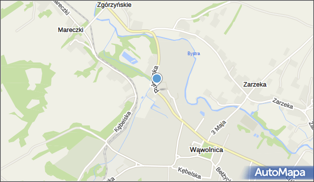 Wąwolnica powiat puławski, Puławska, mapa Wąwolnica powiat puławski