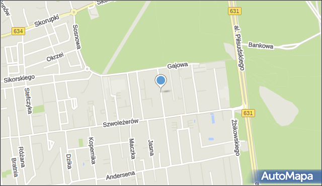 Ząbki powiat wołomiński, Pułaskiego Kazimierza, gen., mapa Ząbki powiat wołomiński