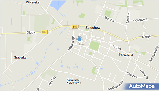 Żelechów powiat garwoliński, Pudły, mapa Żelechów powiat garwoliński