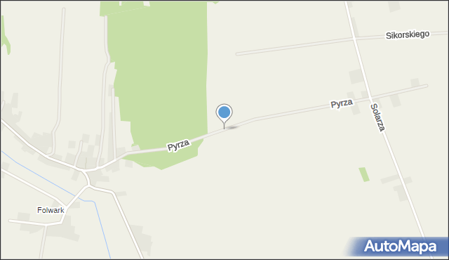 Gwizdaj, Pyrza Michała, wójta, mapa Gwizdaj