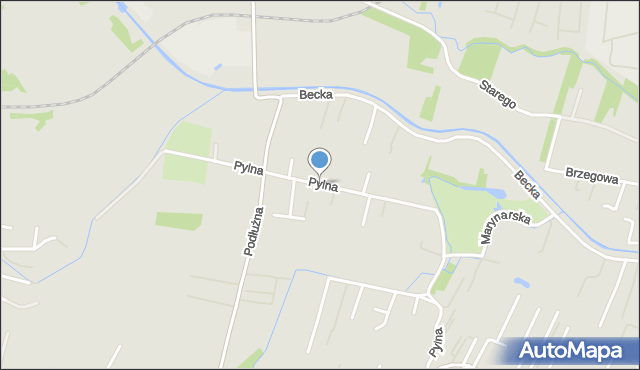Kraków, Pylna, mapa Krakowa