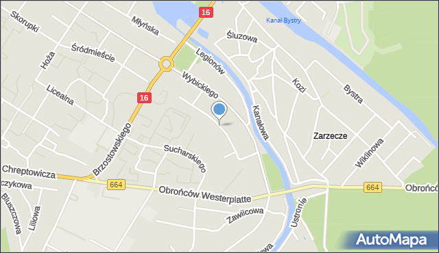 Augustów, Ramotowskiego Konstantego, mapa Augustów
