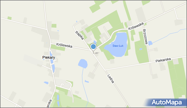 Badów Górny, Rajska, mapa Badów Górny