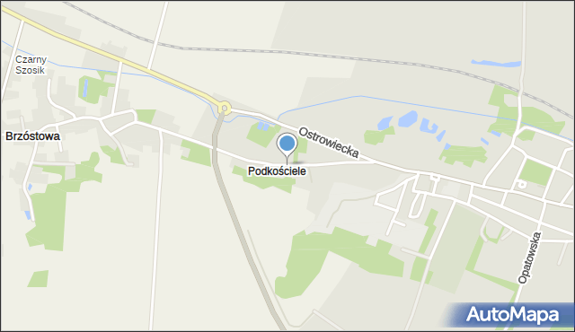 Ćmielów, Raciborskiego Mariana, mapa Ćmielów