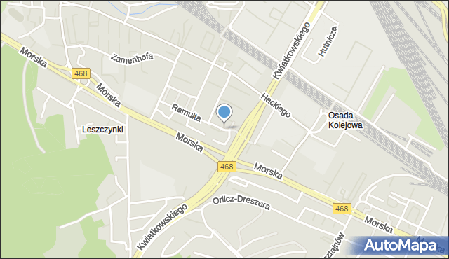 Gdynia, Ramułta Stefana, mapa Gdyni