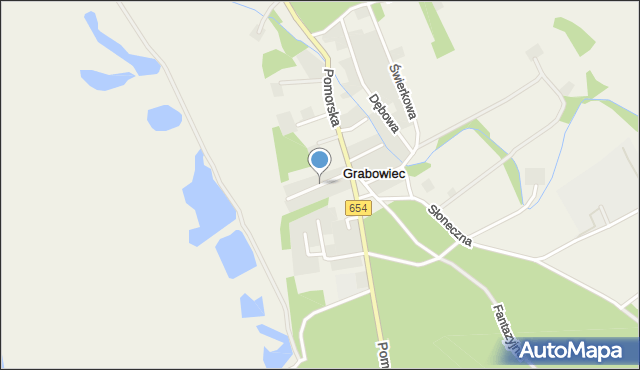 Grabowiec gmina Lubicz, Radosna, mapa Grabowiec gmina Lubicz