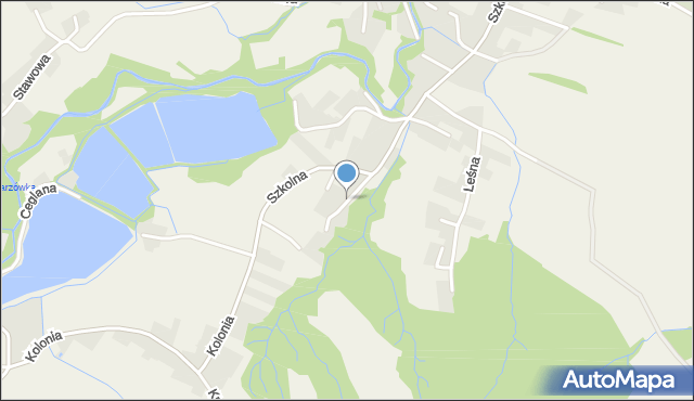Hecznarowice, Rajska, mapa Hecznarowice