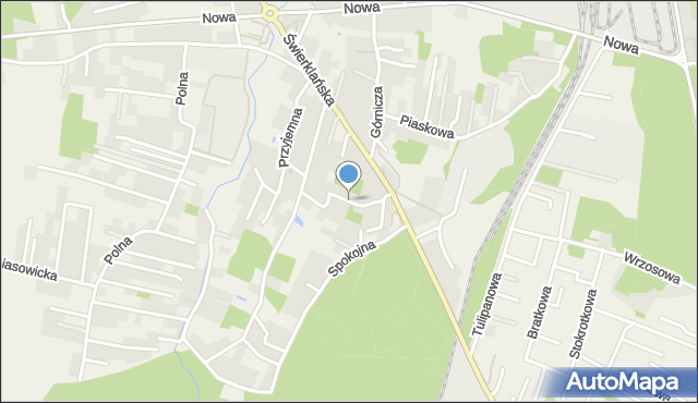 Jankowice gmina Świerklany, Radosna, mapa Jankowice gmina Świerklany