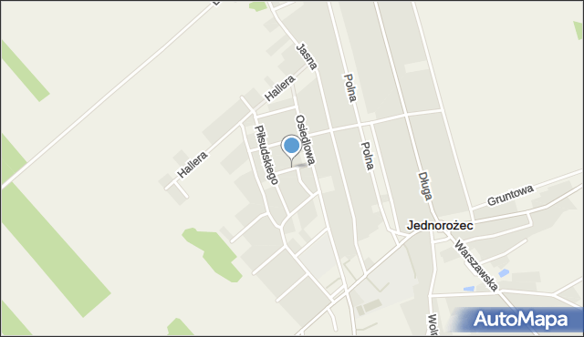 Jednorożec, Rataja Macieja, mapa Jednorożec