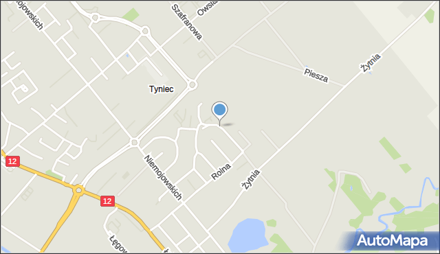 Kalisz, Radoszewskiego Józefa, mapa Kalisza