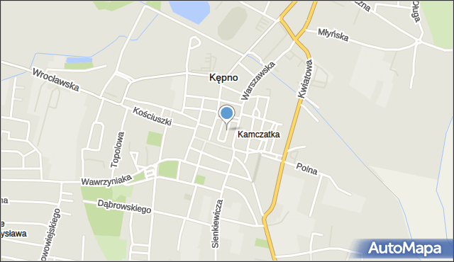 Kępno, Ratuszowa, mapa Kępno