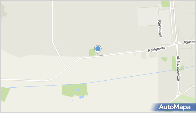 Krzeptów, Rakietowa, mapa Krzeptów