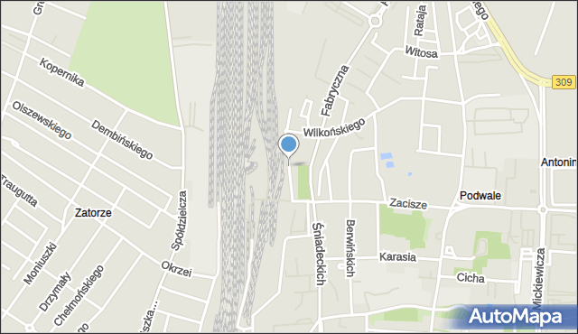 Leszno, Raczyńskiego Edwarda, mapa Leszno