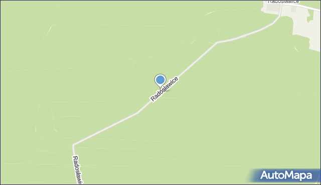 Lubięcin, Radosławice, mapa Lubięcin