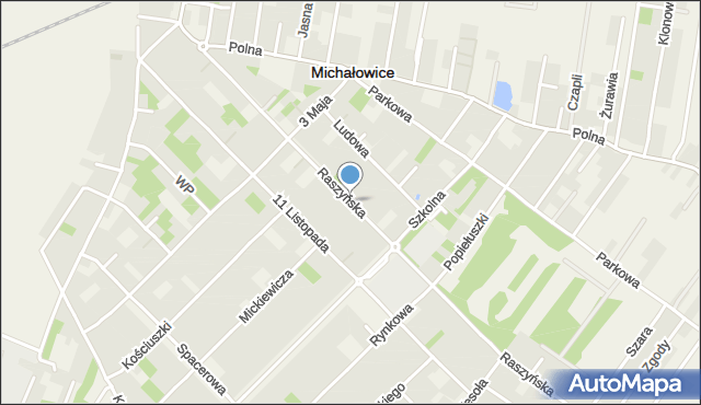 Michałowice powiat pruszkowski, Raszyńska, mapa Michałowice powiat pruszkowski