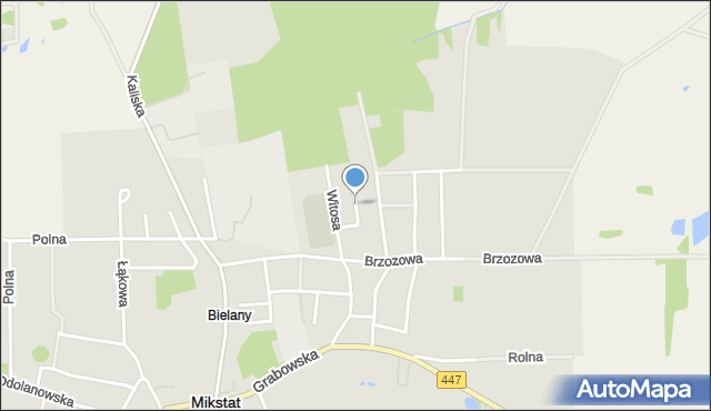 Mikstat, Rataja Macieja, mapa Mikstat