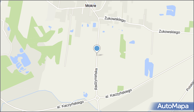 Mokre gmina Radzymin, Radzymińska, mapa Mokre gmina Radzymin