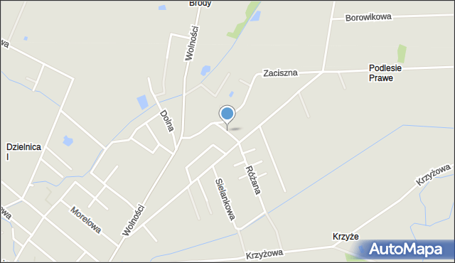 Opole, Raginisa Władysława, mjr., mapa Opola