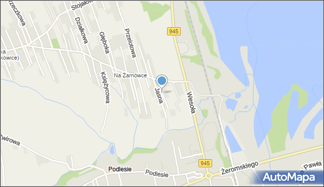 Pietrzykowice gmina Łodygowice, Radosna, mapa Pietrzykowice gmina Łodygowice