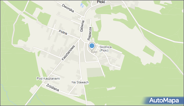 Płoki gmina Trzebinia, Rapacza, ks., mapa Płoki gmina Trzebinia