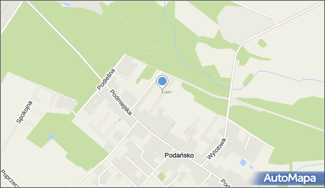 Podańsko, Radosna, mapa Podańsko