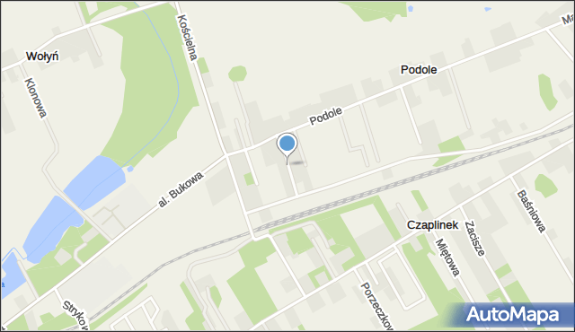 Podole gmina Zgierz, Radosna, mapa Podole gmina Zgierz