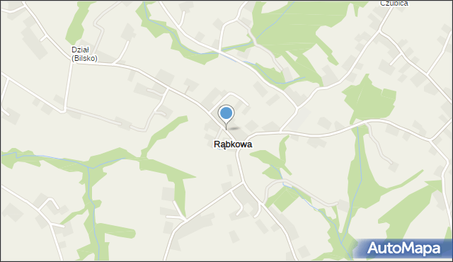 Rąbkowa, Rąbkowa, mapa Rąbkowa