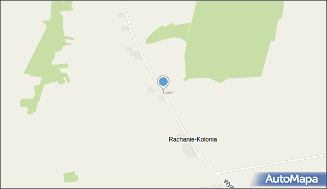 Rachanie-Kolonia, Rachanie-Kolonia, mapa Rachanie-Kolonia