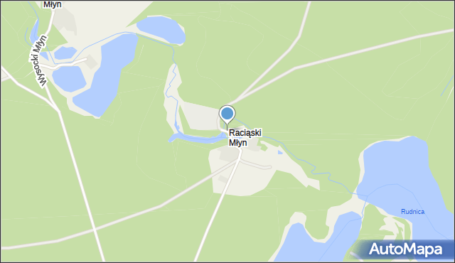 Raciąski Młyn, Raciąski Młyn, mapa Raciąski Młyn