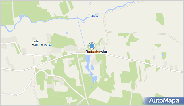 Radachówka, Radachówka, mapa Radachówka