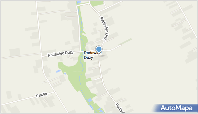 Radawiec Duży, Radawiec Duży, mapa Radawiec Duży