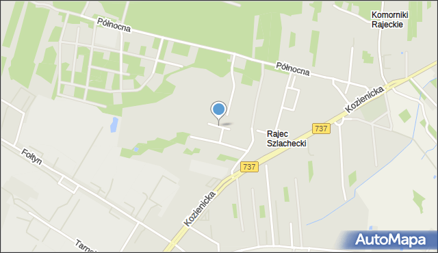 Radom, Rachwał Marii Tekli, mapa Radomia