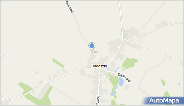 Radoszki gmina Bartniczka, Radoszki, mapa Radoszki gmina Bartniczka