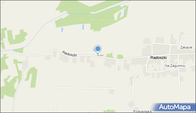 Radoszki gmina Wilczyce, Radoszki, mapa Radoszki gmina Wilczyce