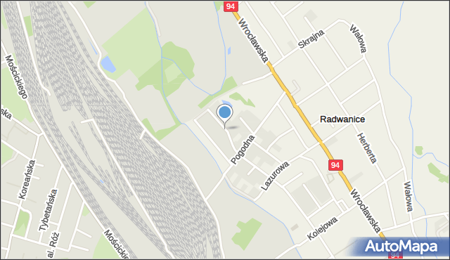 Radwanice gmina Siechnice, Radosna, mapa Radwanice gmina Siechnice