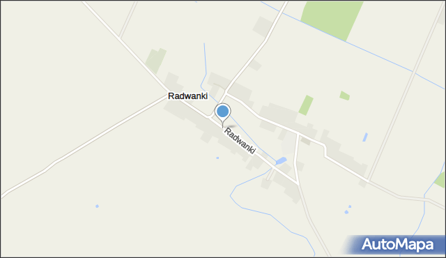 Radwanki gmina Margonin, Radwanki, mapa Radwanki gmina Margonin