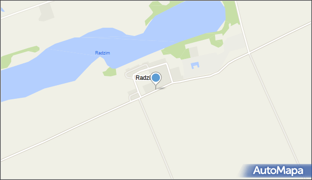 Radzim gmina Kamień Krajeński, Radzim, mapa Radzim gmina Kamień Krajeński