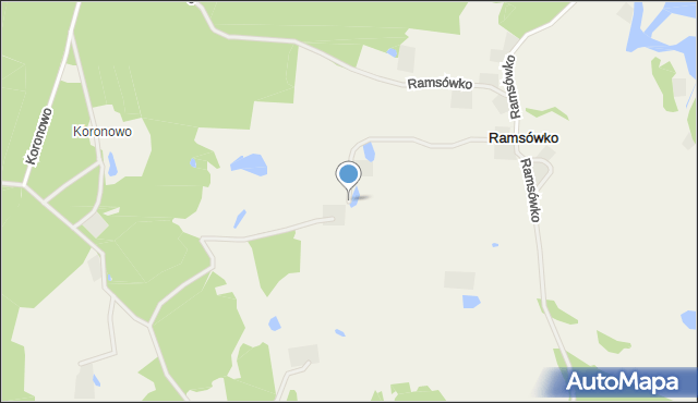 Ramsówko, Ramsówko, mapa Ramsówko